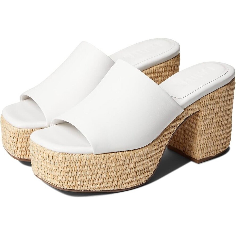 Faryl By Farylrobin Soring Sandal Women's US 12 White Leather Espadrille GAL1122